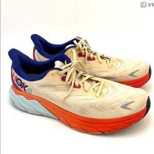 Hoka Arahi 6 Stability Running Shoes - Short Bread / Fiesta‎ - Sz 11D